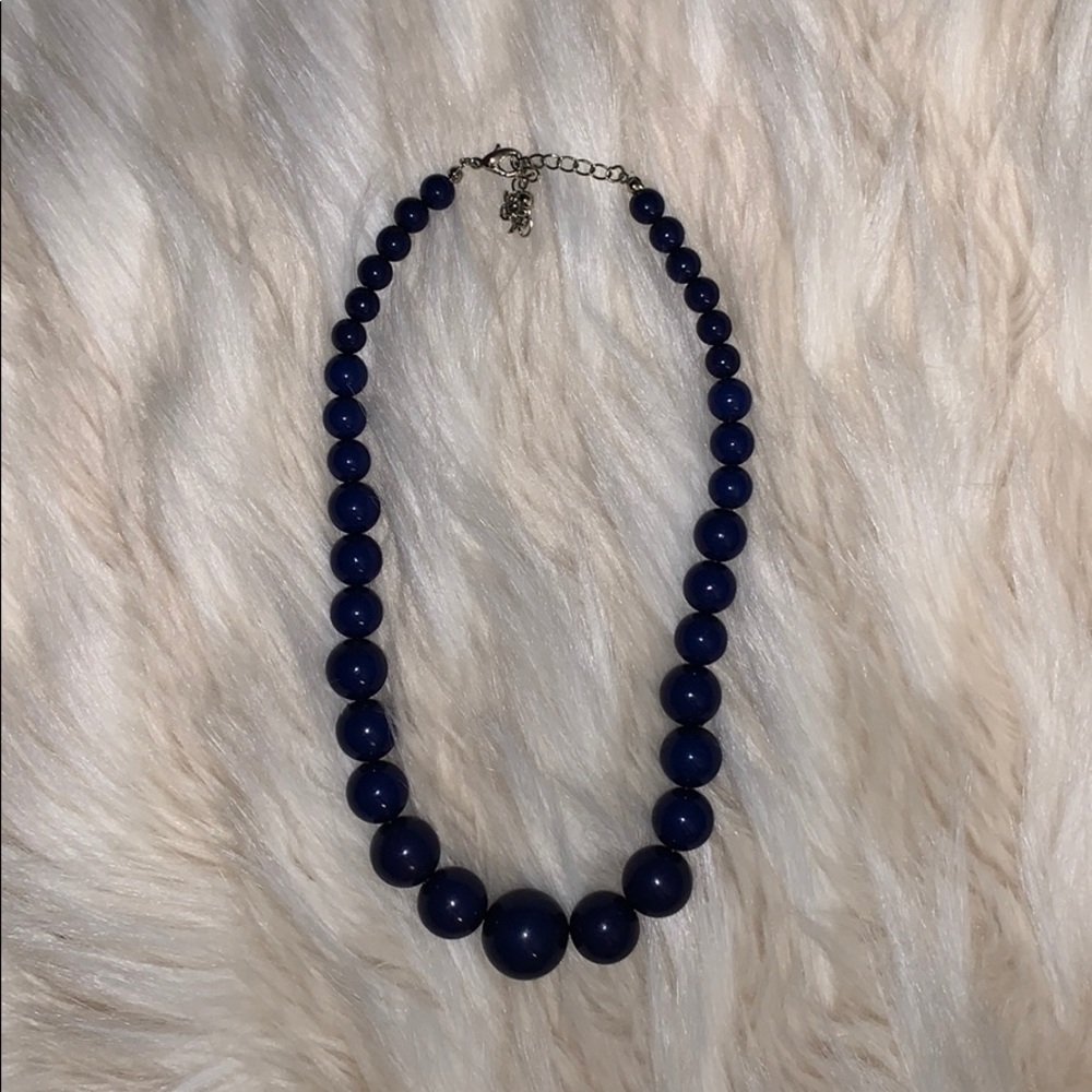 Navy blue necklace